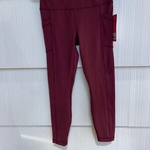 Burgundy YOGA-LIC-IOUS Leggings